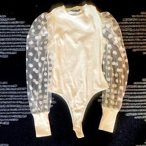 White Shein Bodysuit